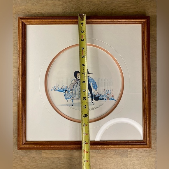 1985 P. Buckley Moss Couple Holding Hands Framed Matted Signed Print #804 / 10 - Picture 7 of 9